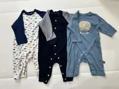 西松屋　長袖ロンパース　3点