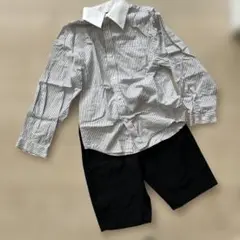 ボタンダウンシャツとショートパンツセット