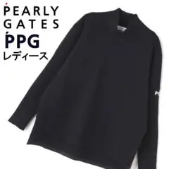 PGG パーリーゲイツ ローカルポリ モックネックニット プルオーバー 0