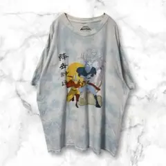 ニコロデオン　アバター　ブルータイダイ　コットンTシャツ　XLサイズ