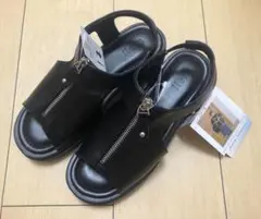しまむら　Helm ジップサンダル　サンダル　L