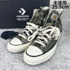 【新品未使用】コンバース×カーハート　コラボ　スニーカー　25.5cm