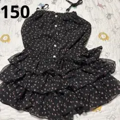 150cm サロペット キュロット バラ
