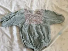 ハンドメイド　ロンパース 90