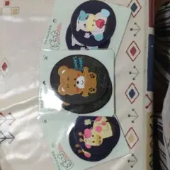 クマとウシの刺繍ワッペン6枚セット