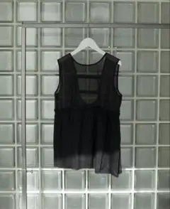 アンヌークanuke Sheer Peplum Tops ブラック　FREE❣️