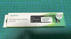 【開封のみ】Apacer M.2 PCIe Gen3 x4 SSD 512GB