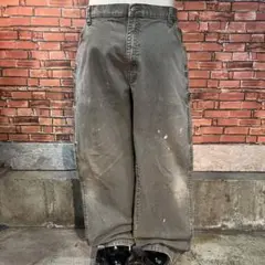 USA 古着 Dickies ダックパンツ ペインター ワイド バギー アメカジ