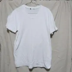 【タグ無し】ホワイト Vネック 半袖Tシャツ