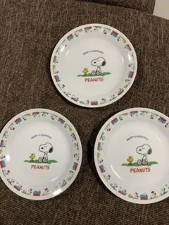 スヌーピー絵皿&茶碗セット