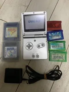 ゲームボーイアドバンスSP 本体とポケモンソフト6点