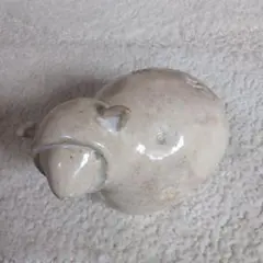 羊型陶器置物　 クリーム色