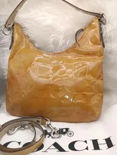 COACH コーチ ツーウェイショルダーバッグ エナメル　グラデーション