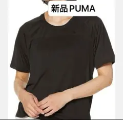 新品Lサイズ　プーマPUMA 黒 クルーネックドライセルTシャツ 半袖