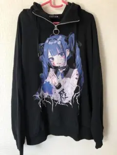 REFLEM negi 限定 コラボ プルオーバー パーカー アニメ ブルー