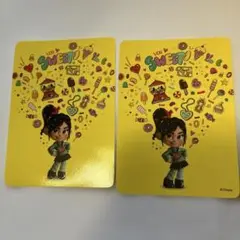 ディズニーストア　じゃんけんカード2枚　シュガーラッシュ　ヴァネロペ
