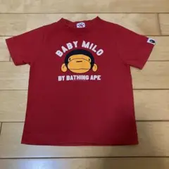 BAPE BABY MILO レッド Tシャツ
