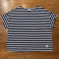 ORCIVAL ネイビー/ホワイトストライプ Tシャツ サイズ1