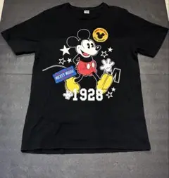 Disney ミッキーマウス Tシャツ Lサイズ 黒