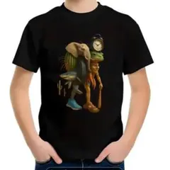 イタリアンブレインロット Tシャツ 130 140 メッシュ素材 最強 ブラック