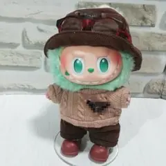 LABUBU ラブブ 着せ替え服 秋コーデ べっ甲メガネ 5点セット
