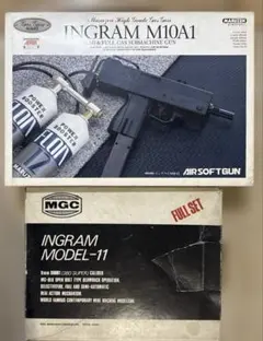 <値下げ> マルゼン スーパー イングラムM10A1エアーソフトガン(美品) マルゼン スーパー イングラムM10A1エアーソフトガン(美品)