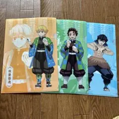 キャラクターイラストクリアファイル3枚セット