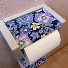 3200【2点100円、3点200円引き】花柄トイレットペーパーカバー