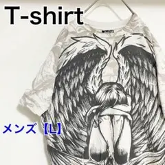YAA59【US輸入】Hybrid　Tシャツ【メンズL相当】半袖　白色