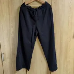 GUスウェットバレルレッグパンツ黒