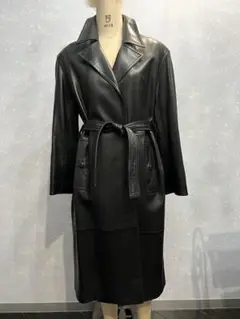 ✨シャネル✨コート✨上質ラムレザー美艶✨貴重✨ミニマリズム