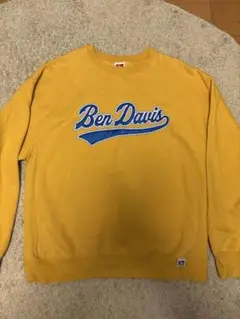 Ben Davis イエロー ロゴスウェット