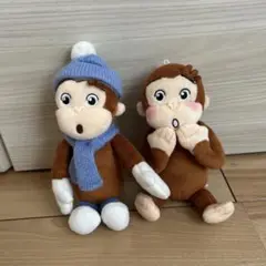 おさるのジョージ　ぬいぐるみ 2体セット