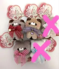 すくっとたっちさん　てでぃせれくしょん　ぬいぐるみマスコット3点セット
