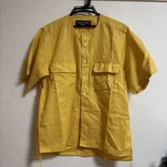 WORKER CLOTHING SUPPLY リネン半袖シャツ イエロー