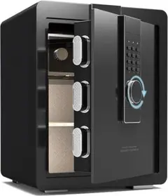 【新品未使用】家庭用金庫 52L 黒 盗難防止 警報アラーム付