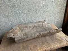 奈良〜平安時代 古寺 丸瓦 見立て 花器 敷板 出土