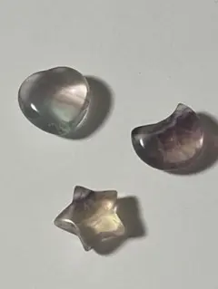フローライト　ハート　月　星