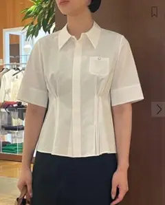 【m.a.m.a】新品未使用 CABaN ノーカラーブラウス 白 2025年最新】キャバン caban シャツ ブラウの人気アイテム