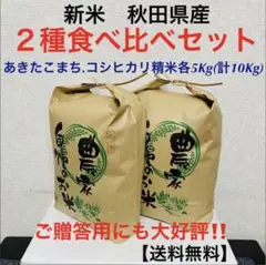大好評‼️農家直送 令和4年度 新米2種食べ比べセット精米各5kg(10kg)