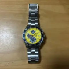 セイコー FIFA クロノグラフ イエロー