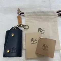 イルビゾンテ★新品キーケースネイビー