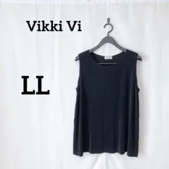 Vikki Vi 【LL】トップス レディースタンクトップ ブラック