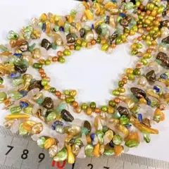 サービス品＊淡水カラーパール4本セットa3