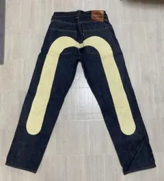 サイズ31 極美品 白大黒 タイガープレシュリンク 虎耳 エヴィス エビス サイズ31 極美品 白大黒 タイガープレシュリンク 虎耳 エヴィス