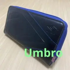 Umbro 長財布 ブラック/ブルー