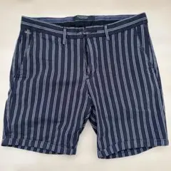 SCOTCH&SODA ネイビー ストライプ ショートパンツ