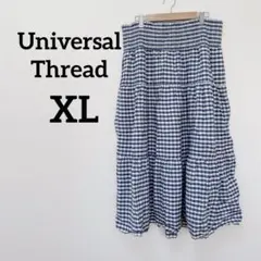 Universal Thread 【XL】ギンガムチェック ロングスカート