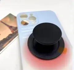 【新品】MagSafe対応 スマホスタンド ポップソケット 風　ブラック