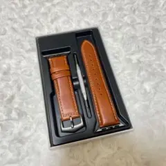 Fullmosa 時計バンド 18mmブラウン スモーキーグレー